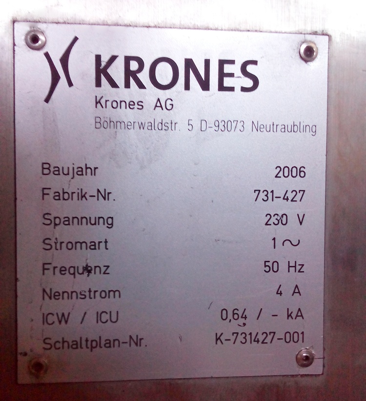 Инспекционный автомат KRONES Checkmat 3